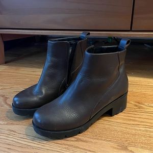 Camper Brown Chunky Heeled Boots